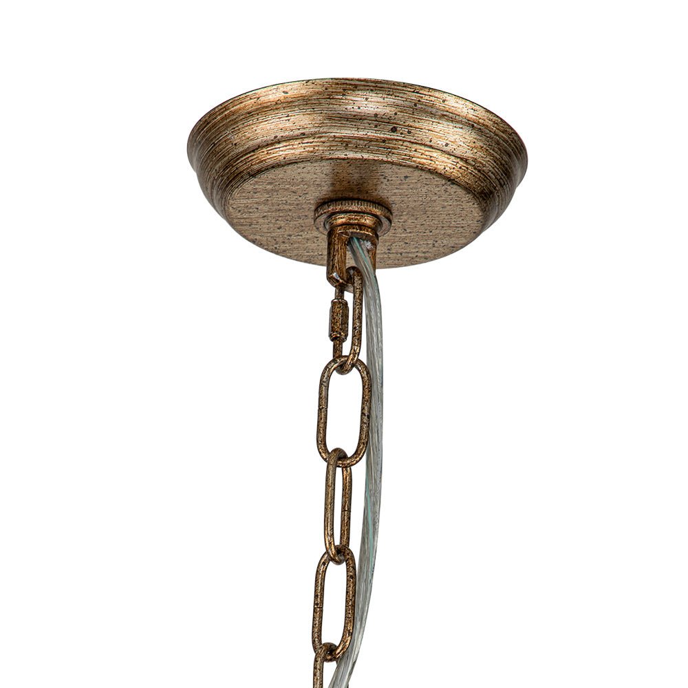 Ossian Vintage Candle Style Metal Chandelier