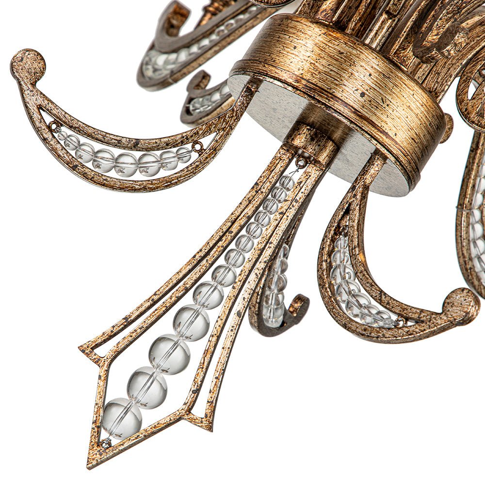 Ossian Vintage Candle Style Metal Chandelier