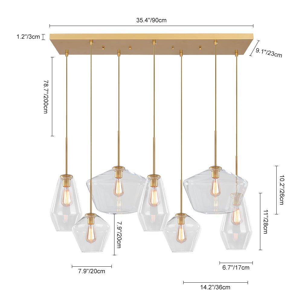 Loriva Modern Metal Glass Pendant Lighting
