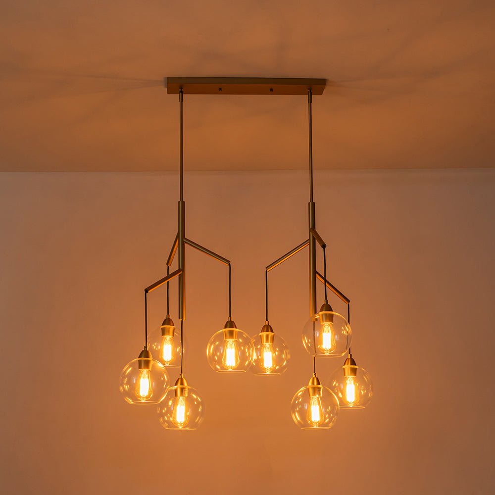 Himinuvum Branch Draped Bubble Glass Chandelier