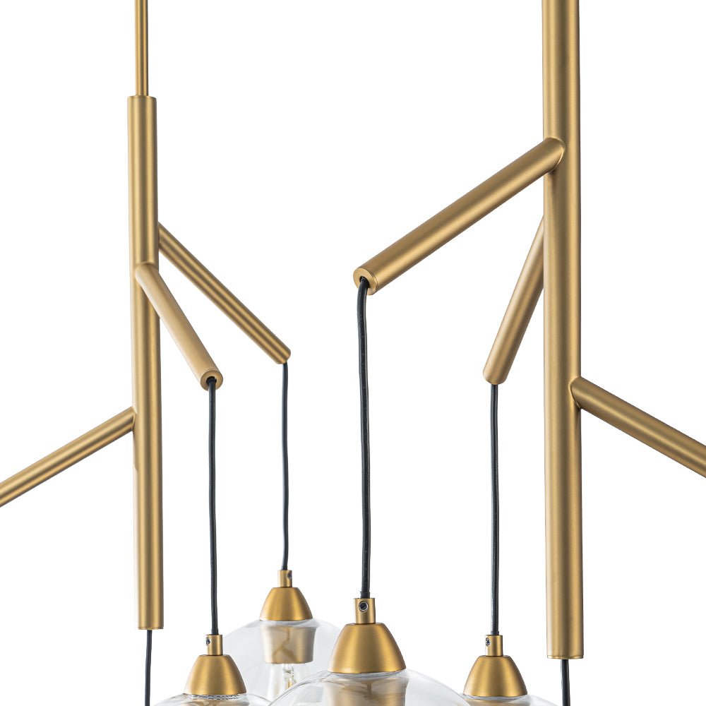 Himinuvum Branch Draped Bubble Glass Chandelier