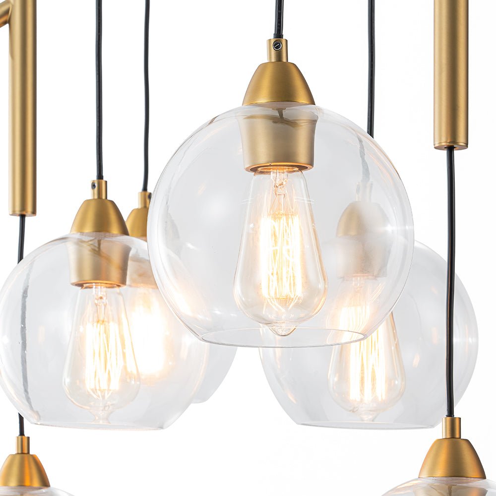 Himinuvum Branch Draped Bubble Glass Chandelier