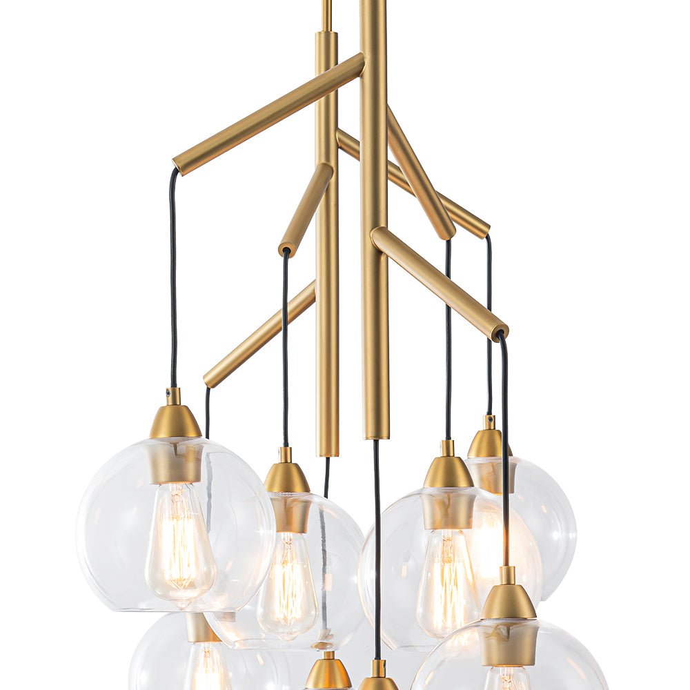 Himinuvum Branch Draped Bubble Glass Chandelier