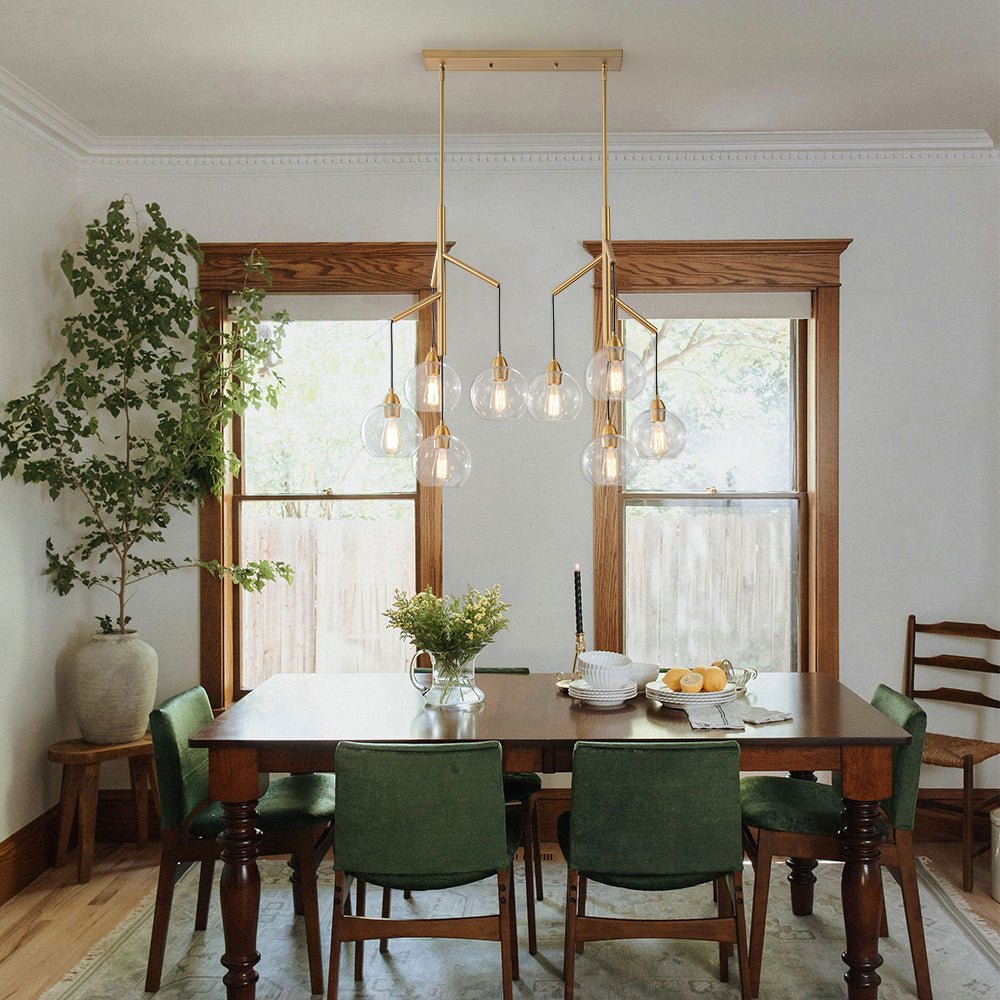 Himinuvum Branch Draped Bubble Glass Chandelier
