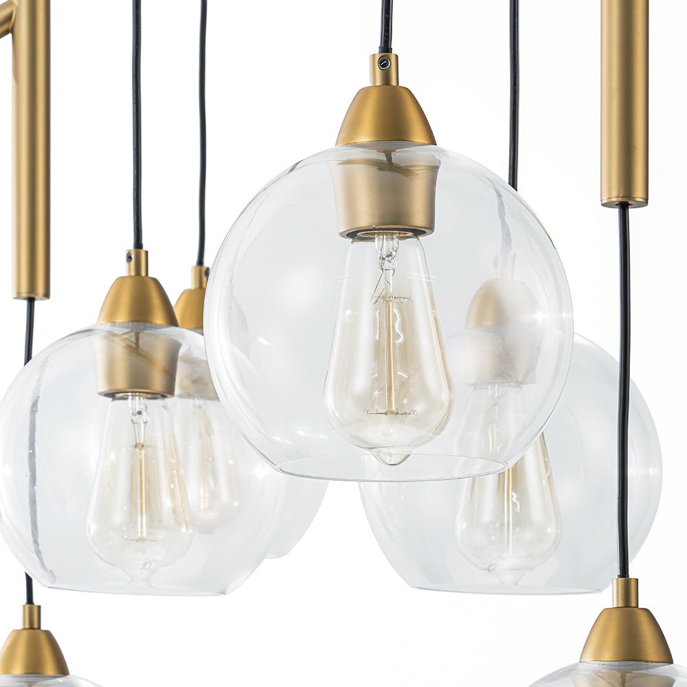 Himinuvum Branch Draped Bubble Glass Chandelier