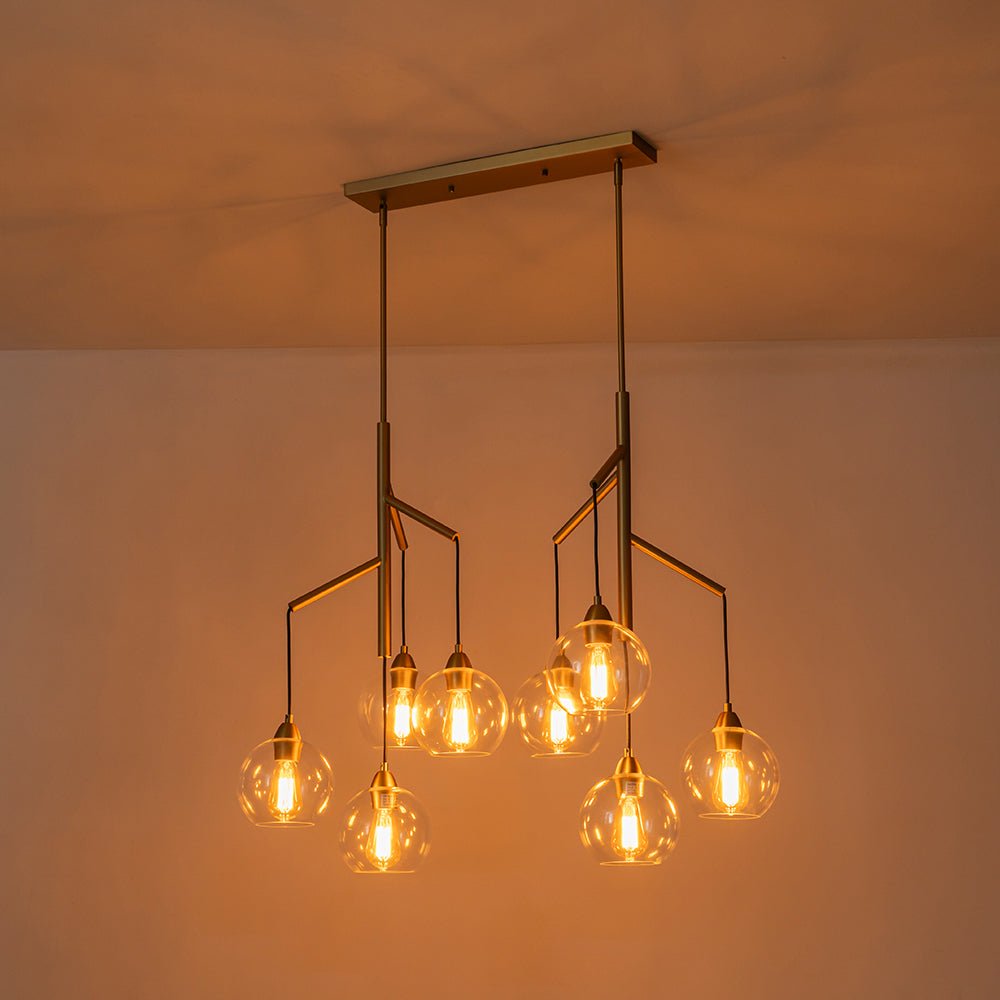 Himinuvum Branch Draped Bubble Glass Chandelier