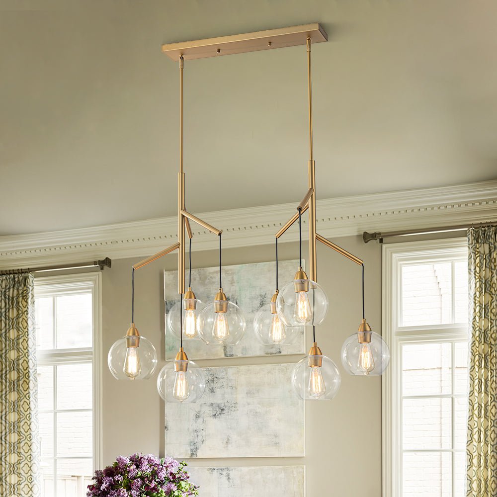Himinuvum Branch Draped Bubble Glass Chandelier