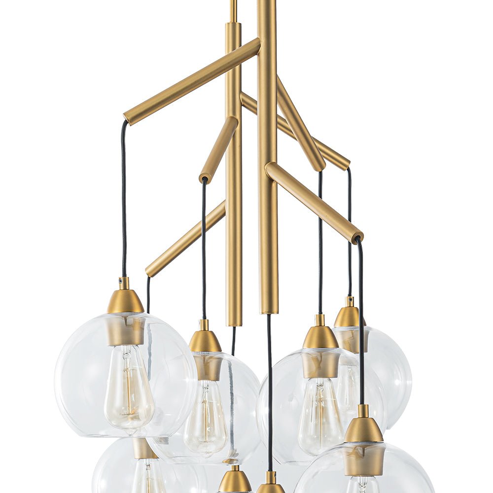 Himinuvum Branch Draped Bubble Glass Chandelier