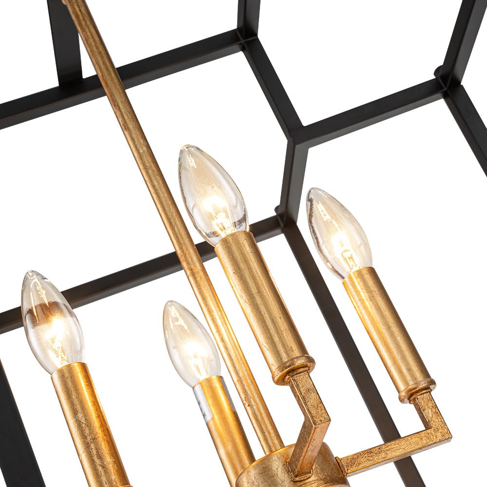 Blikur Candle Style Tiered Metal Lantern Chandelier