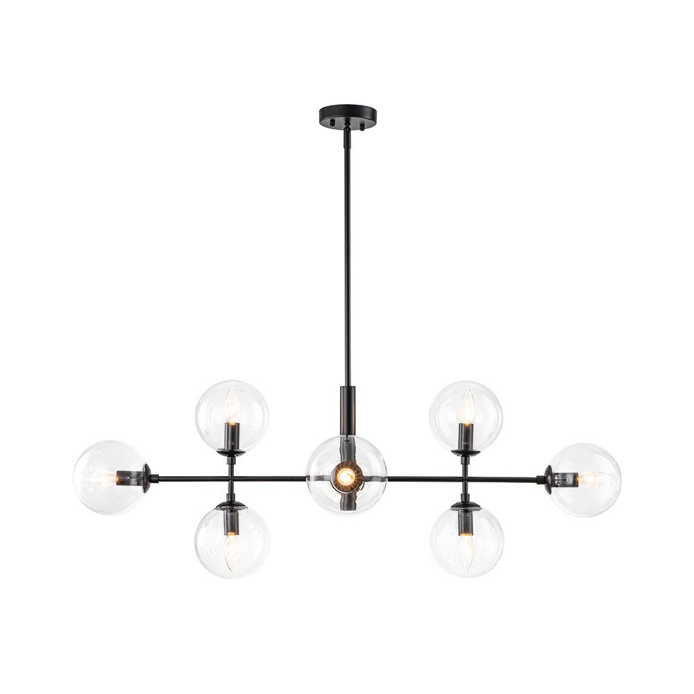 Parla Linear Sputnik Glass Chandelier - Lamp Copper