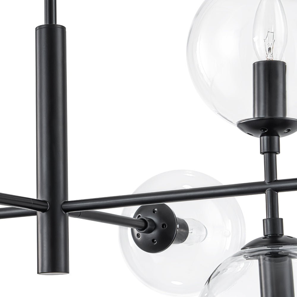Parla Linear Sputnik Glass Chandelier - Lamp Copper
