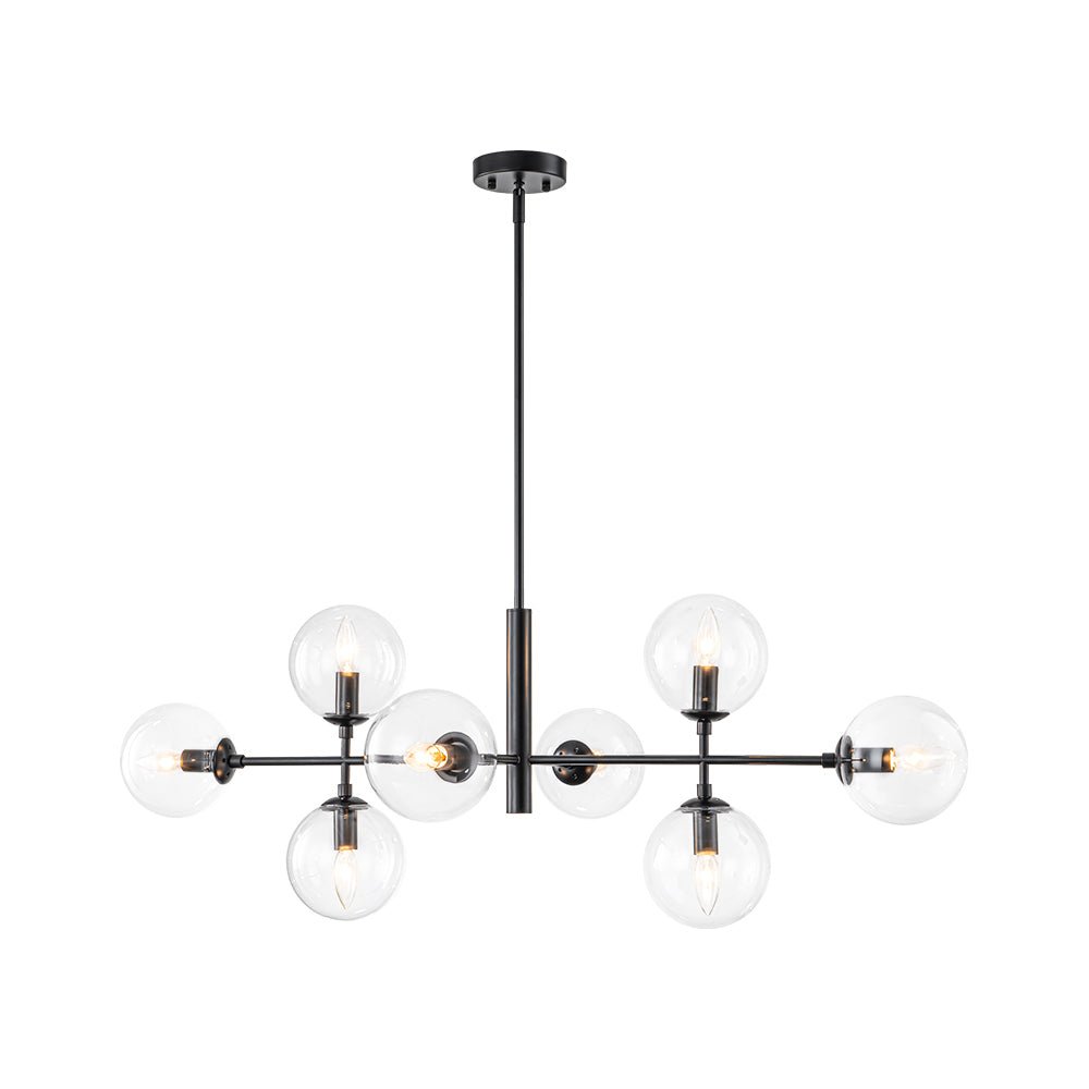 Parla Linear Sputnik Glass Chandelier - Lamp Copper