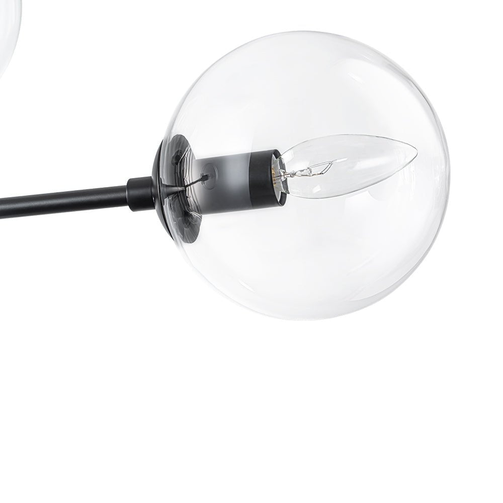Parla Linear Sputnik Glass Chandelier - Lamp Copper