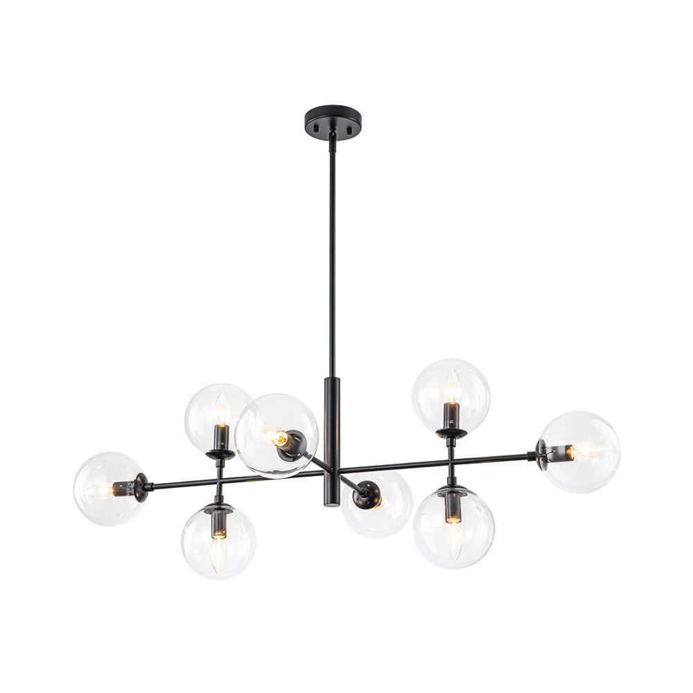 Parla Linear Sputnik Glass Chandelier - Lamp Copper