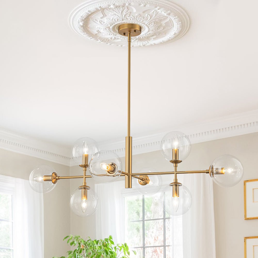 Parla Linear Sputnik Glass Chandelier