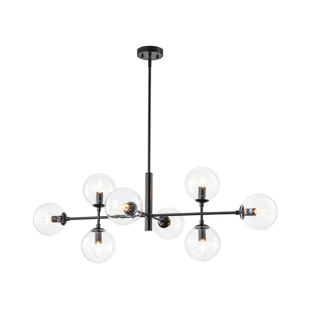 Parla Linear Sputnik Glass Chandelier - Lamp Copper