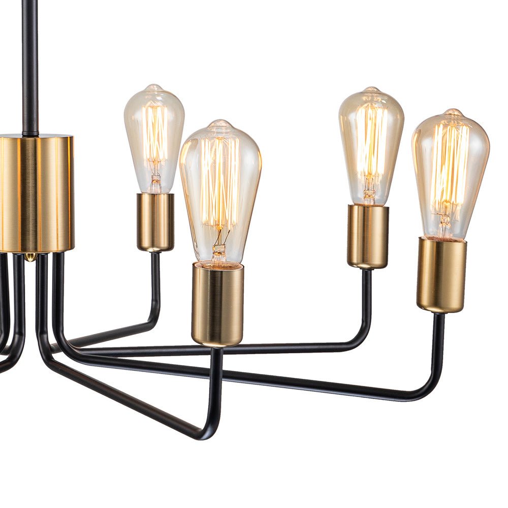 Mjolni Mid Century Brass Sputnik Metal Chandelier