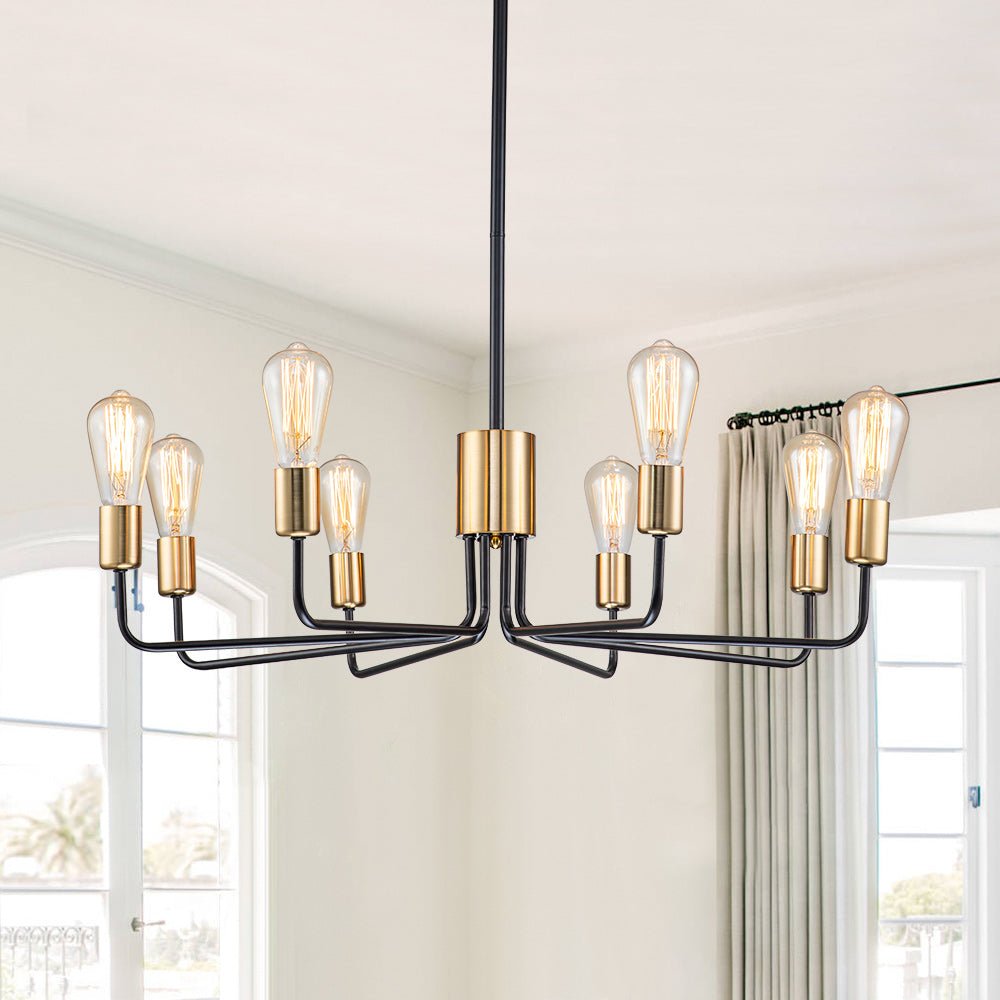 Mjolni Mid Century Brass Sputnik Metal Chandelier
