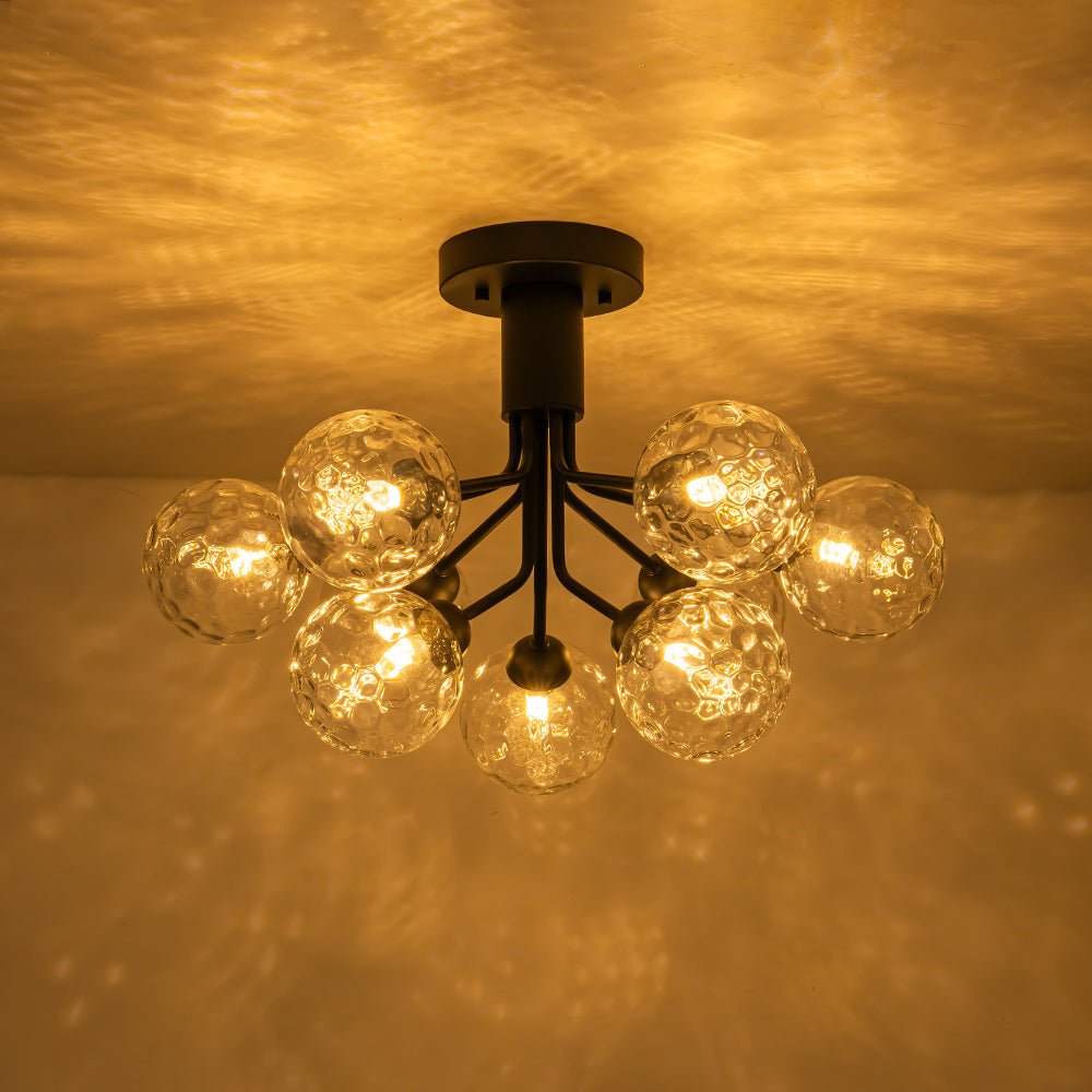 Waegnend Bloom Water Tiered Sputnik Glass Ceiling Light