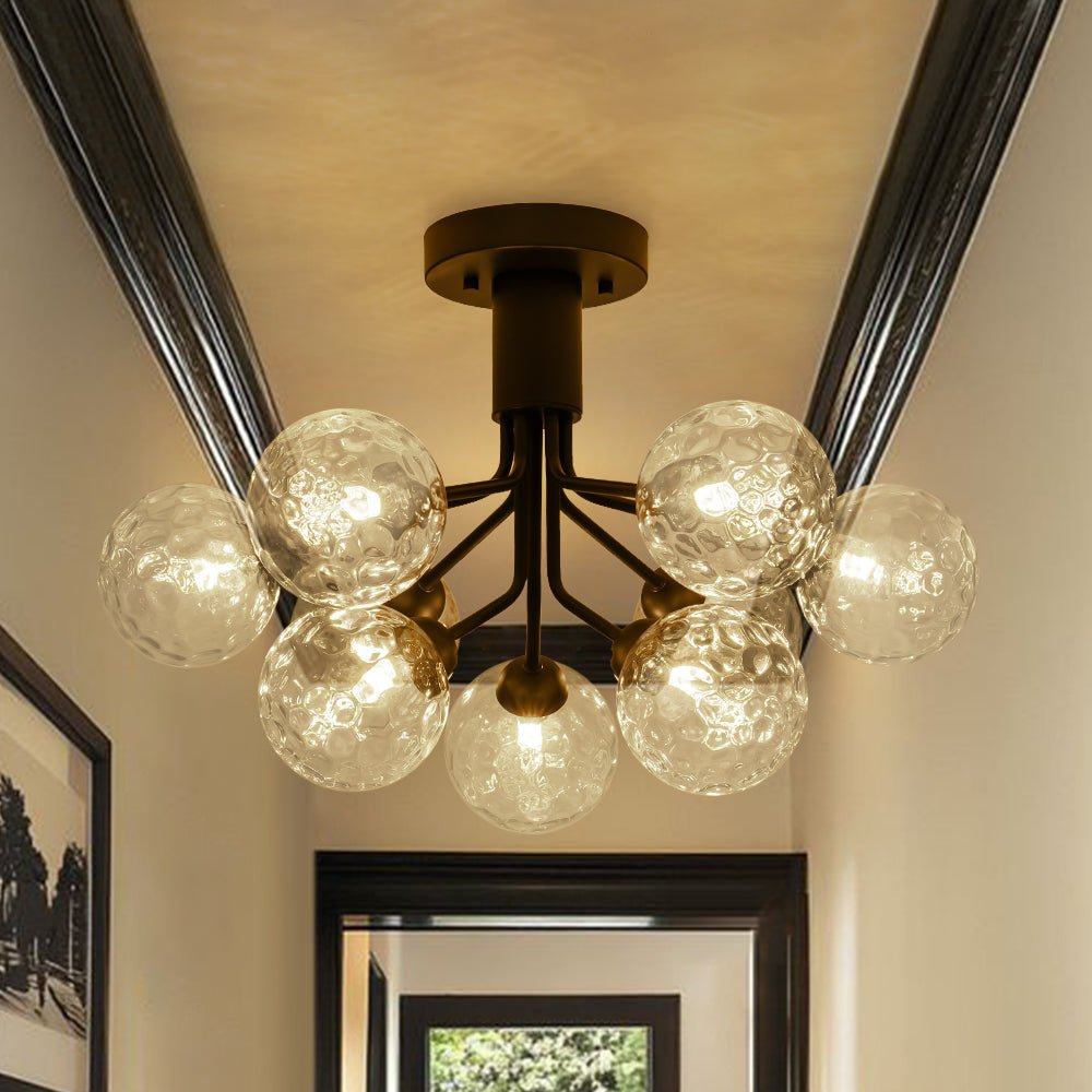 Waegnend Bloom Water Tiered Sputnik Glass Ceiling Light