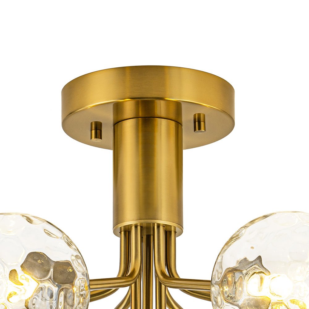 Waegnend Bloom Water Tiered Sputnik Glass Ceiling Light