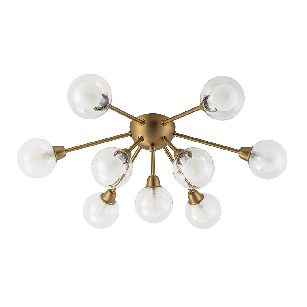 Xenunix Layered Sputnik Glass Semi Flush Chandelier