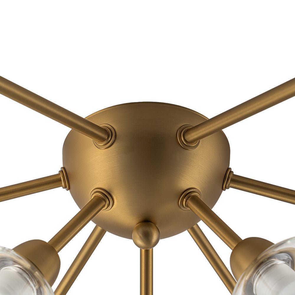 Xenunix Layered Sputnik Glass Semi Flush Chandelier