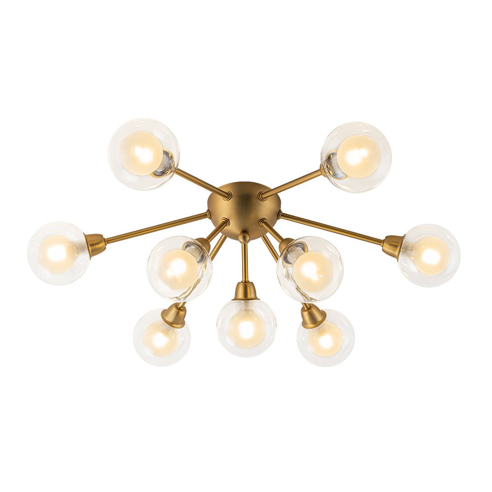 Xenunix Layered Sputnik Glass Semi Flush Chandelier