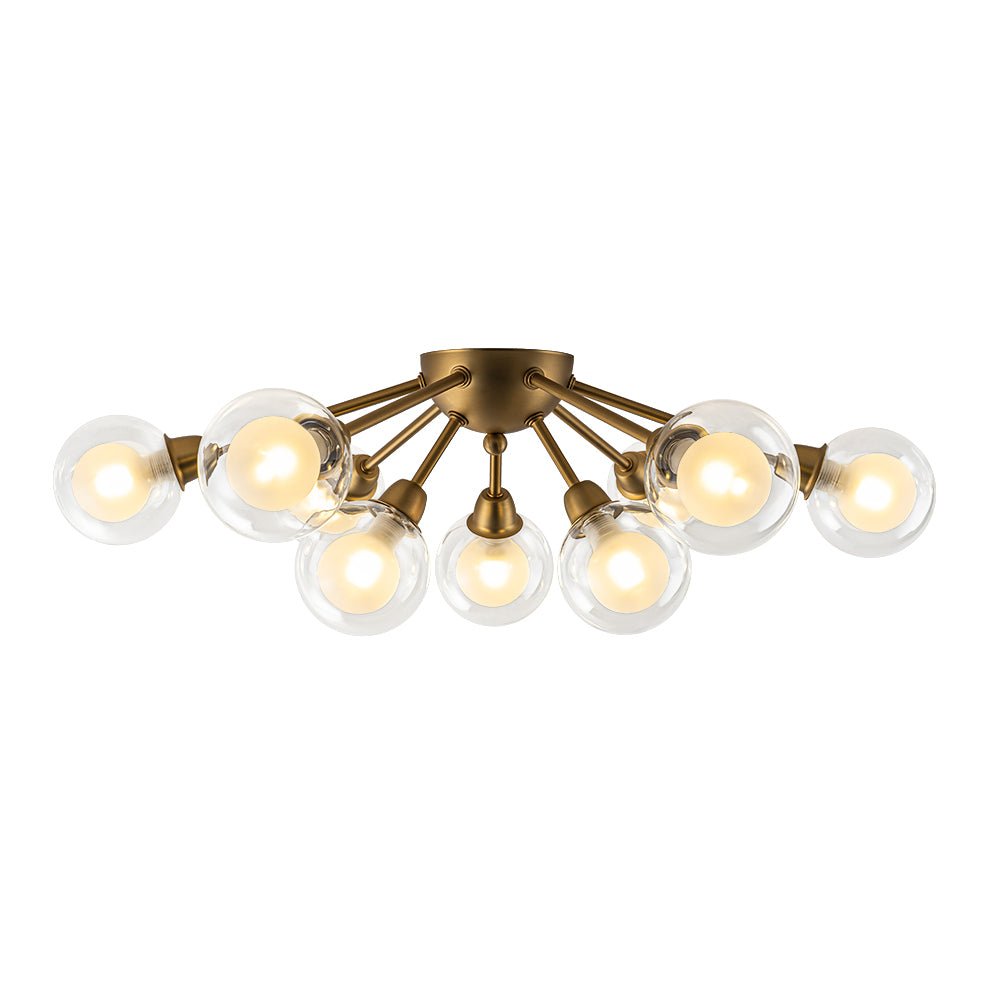 Xenunix Layered Sputnik Glass Semi Flush Chandelier