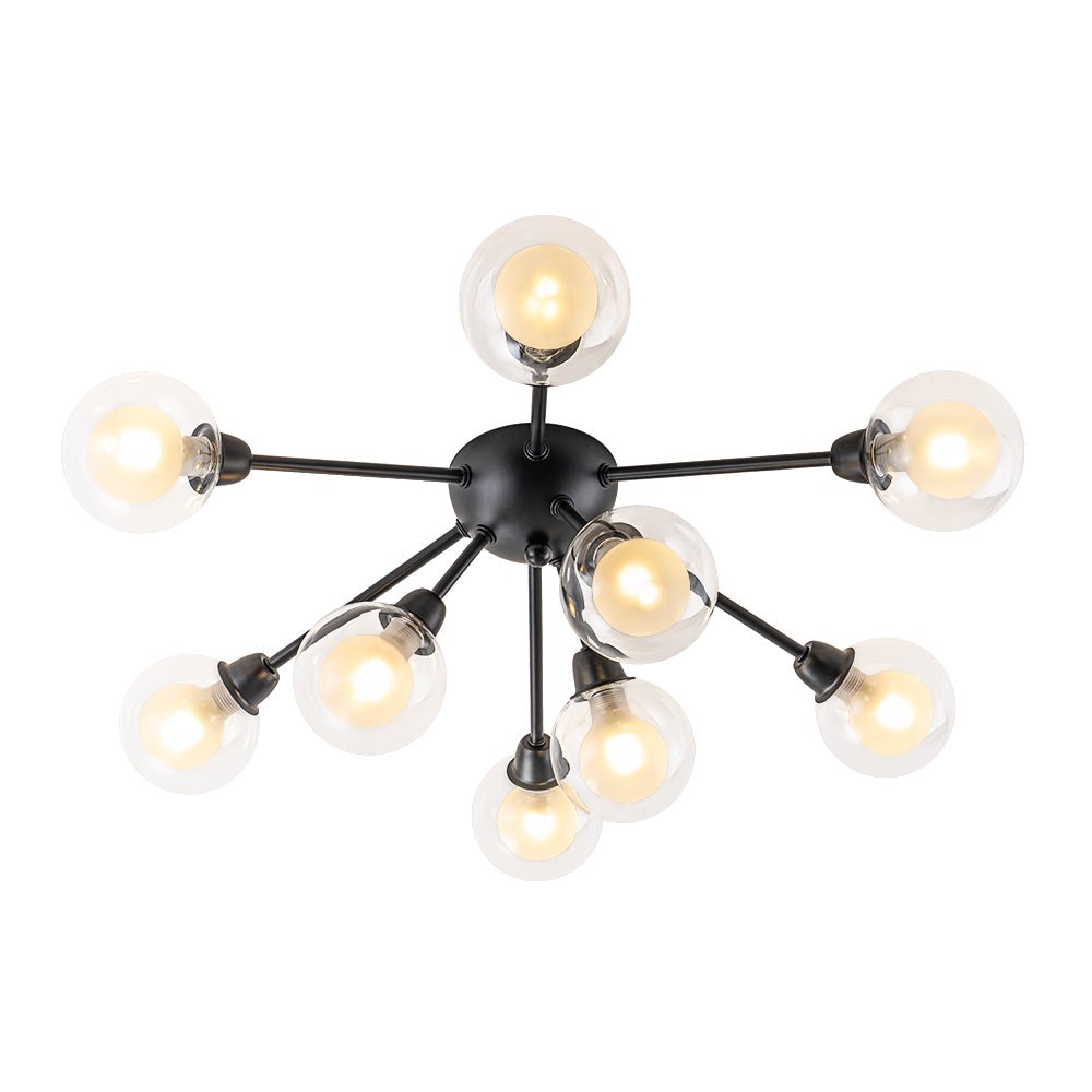 Xenunix Layered Sputnik Glass Semi Flush Chandelier