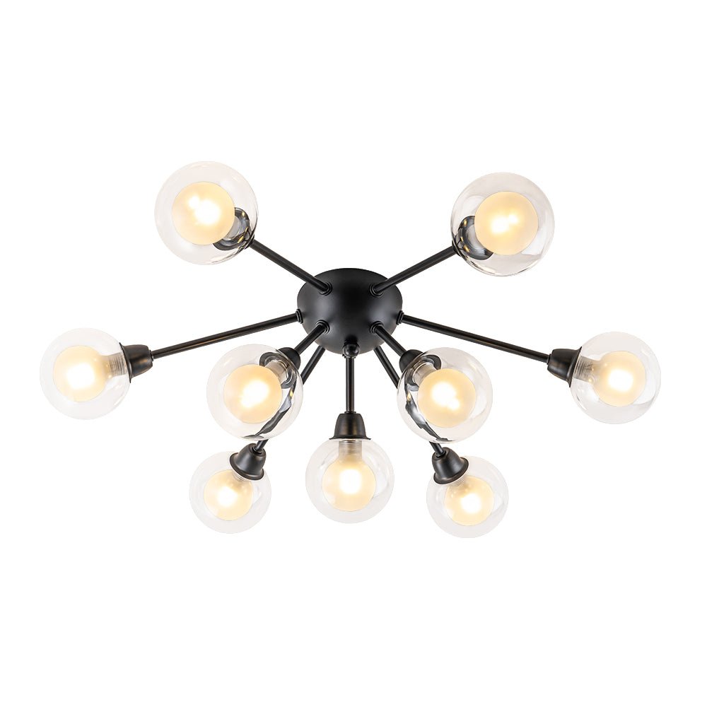 Xenunix Layered Sputnik Glass Semi Flush Chandelier