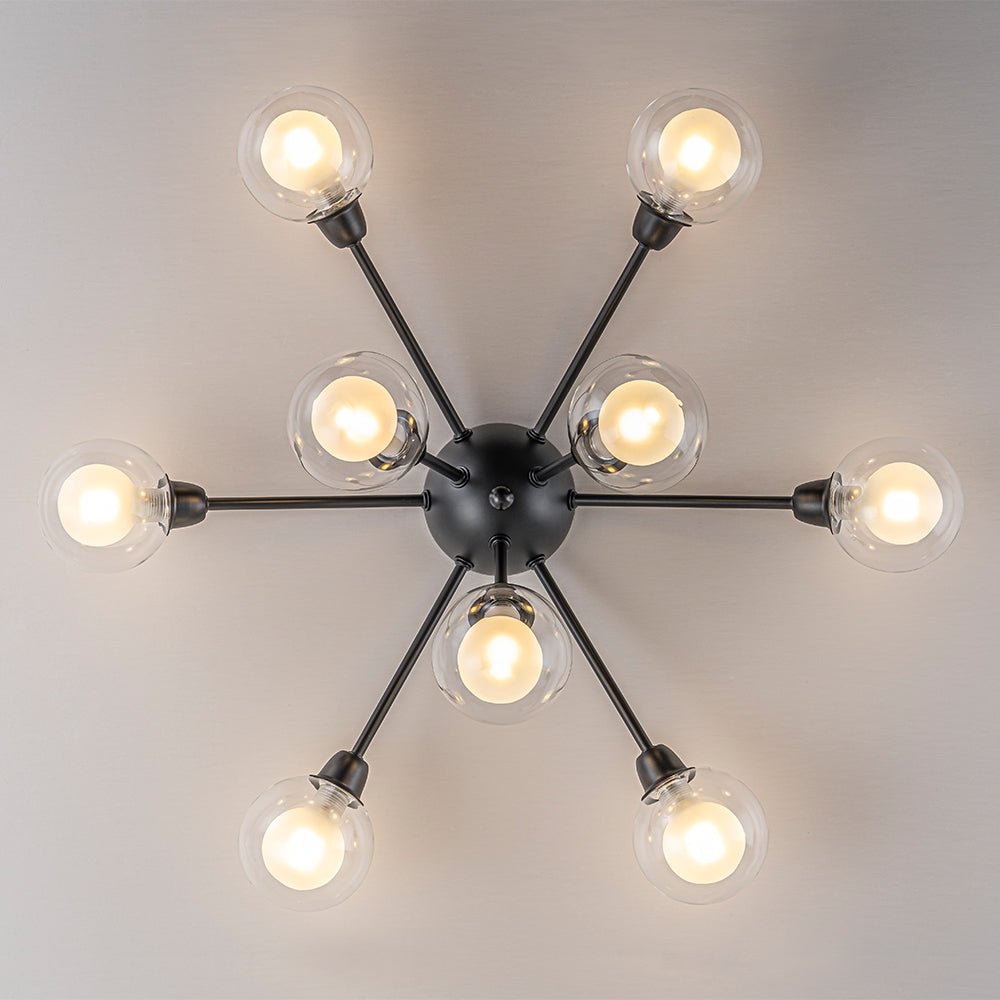 Xenunix Layered Sputnik Glass Semi Flush Chandelier
