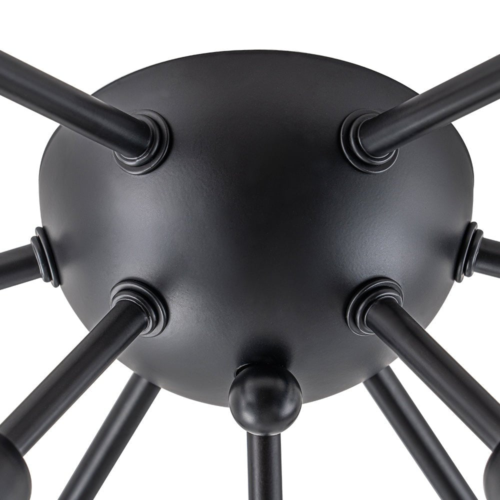 Xenunix Layered Sputnik Glass Semi Flush Chandelier