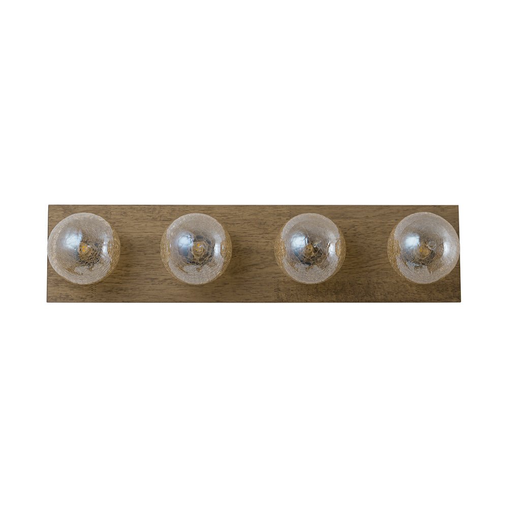 Fljotuvum Textured Linear Amber Glass Semi Flush Mount / Wall Light