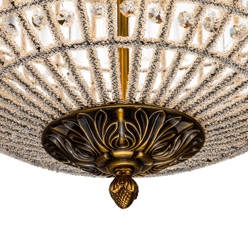 Valira Antique Metal Crystal Chandelier