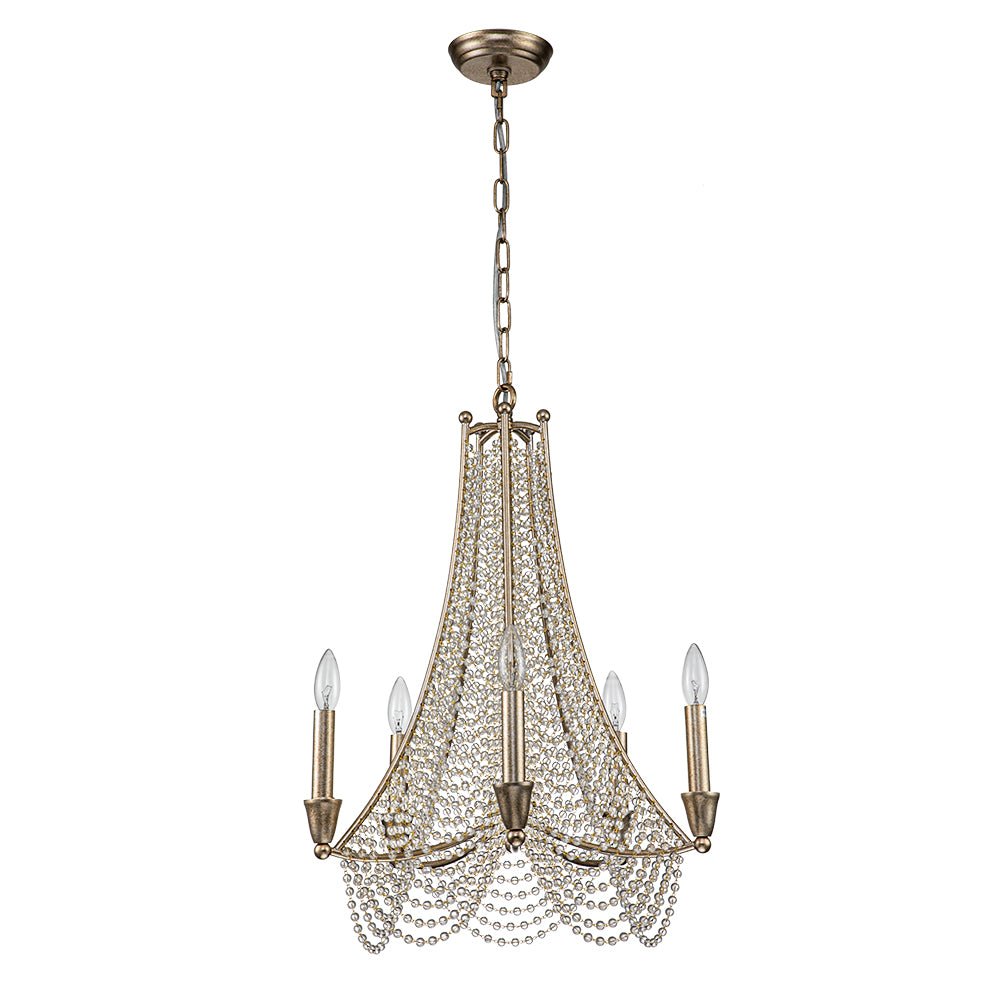 Eirikuvox Antique Candle Style Empire Crystal Chandelier