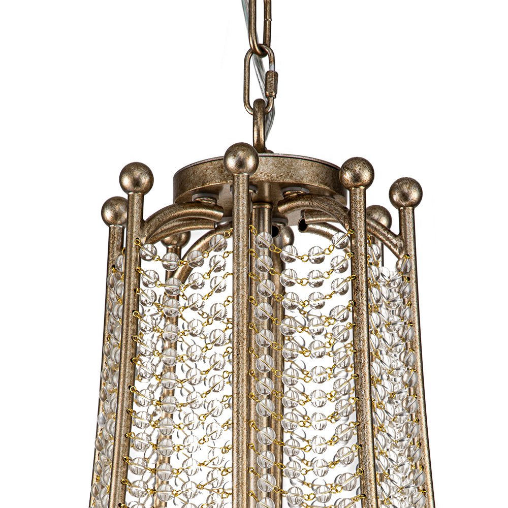 Eirikuvox Antique Candle Style Empire Crystal Chandelier