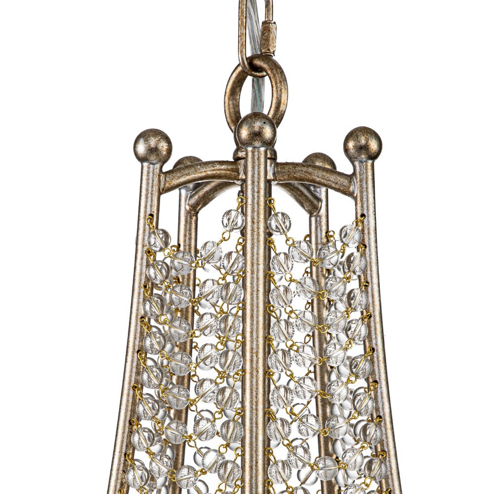 Eirikuvox Antique Candle Style Empire Crystal Chandelier