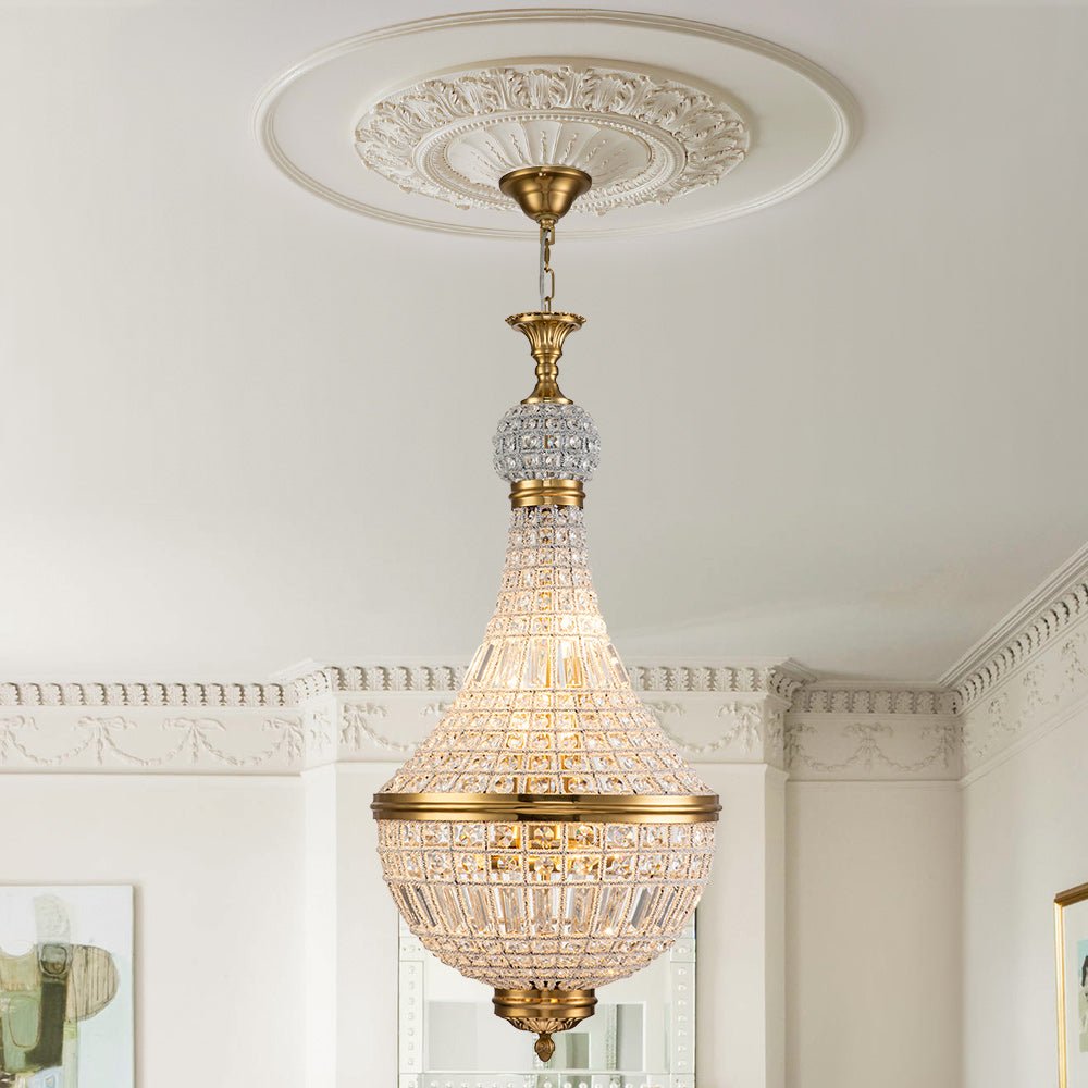 Xenuvix Antique Vintage Empire Crystal Chandelier