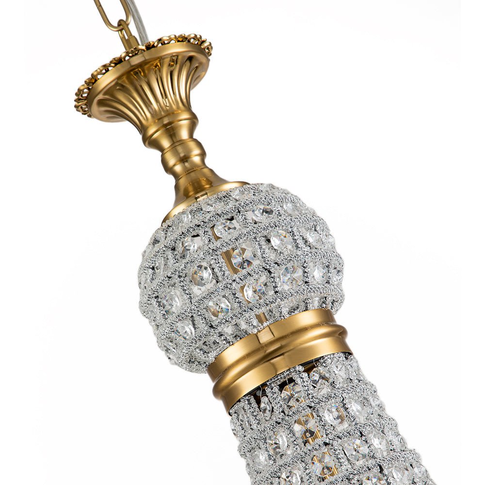 Xenuvix Antique Vintage Empire Crystal Chandelier