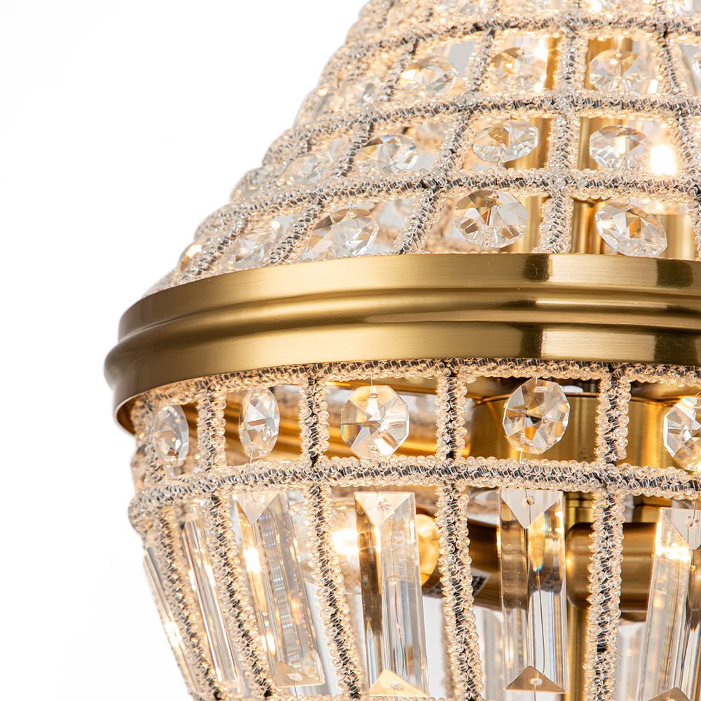 Xenuvix Antique Vintage Empire Crystal Chandelier