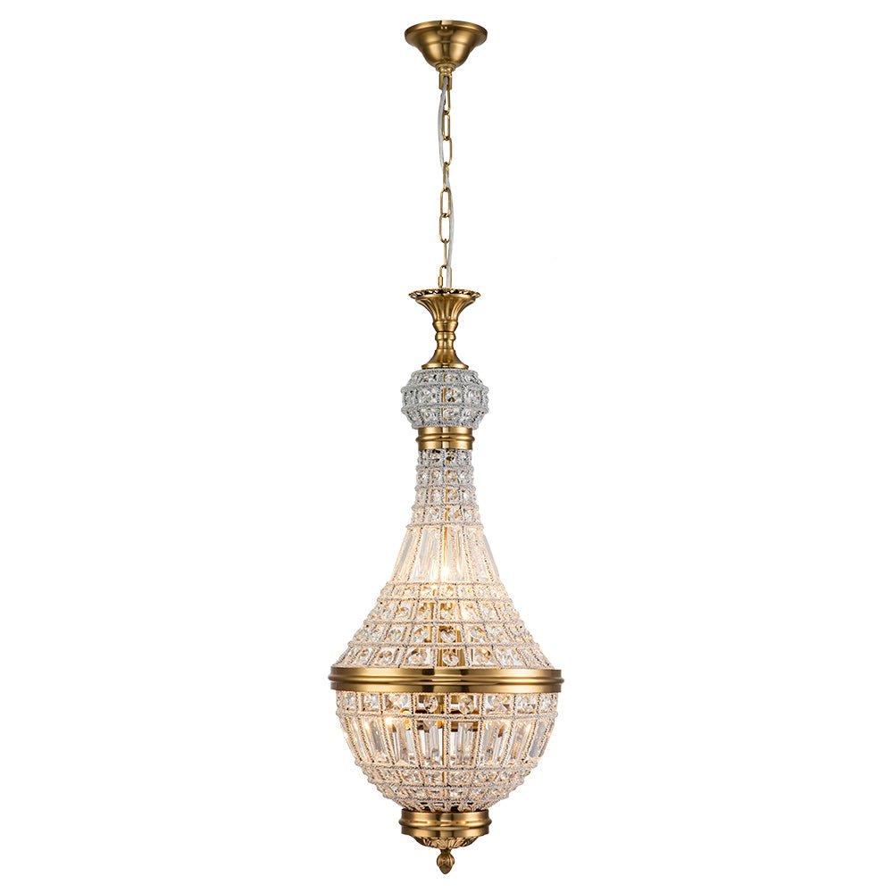 Xenuvix Antique Vintage Empire Crystal Chandelier