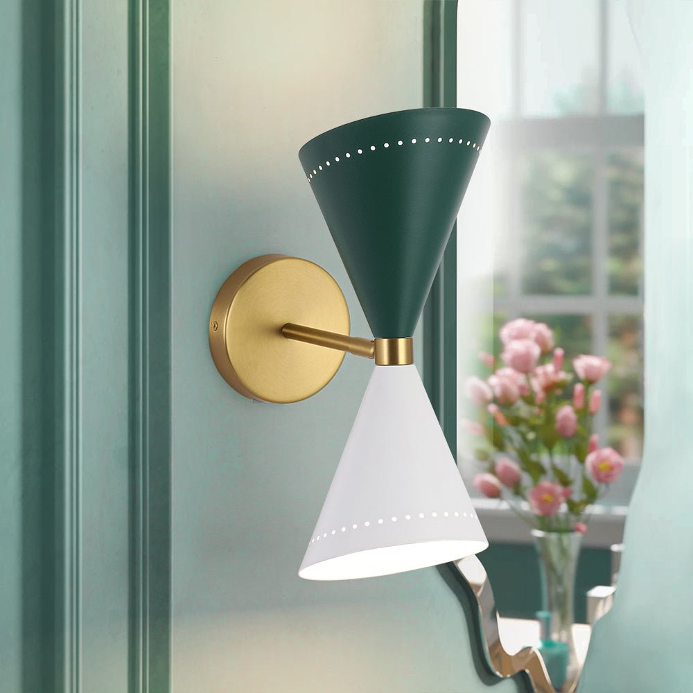 Alvuvox Art Deco Up Down Dual Metal Wall Sconce
