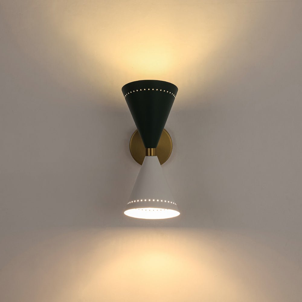 Alvuvox Art Deco Up Down Dual Metal Wall Sconce
