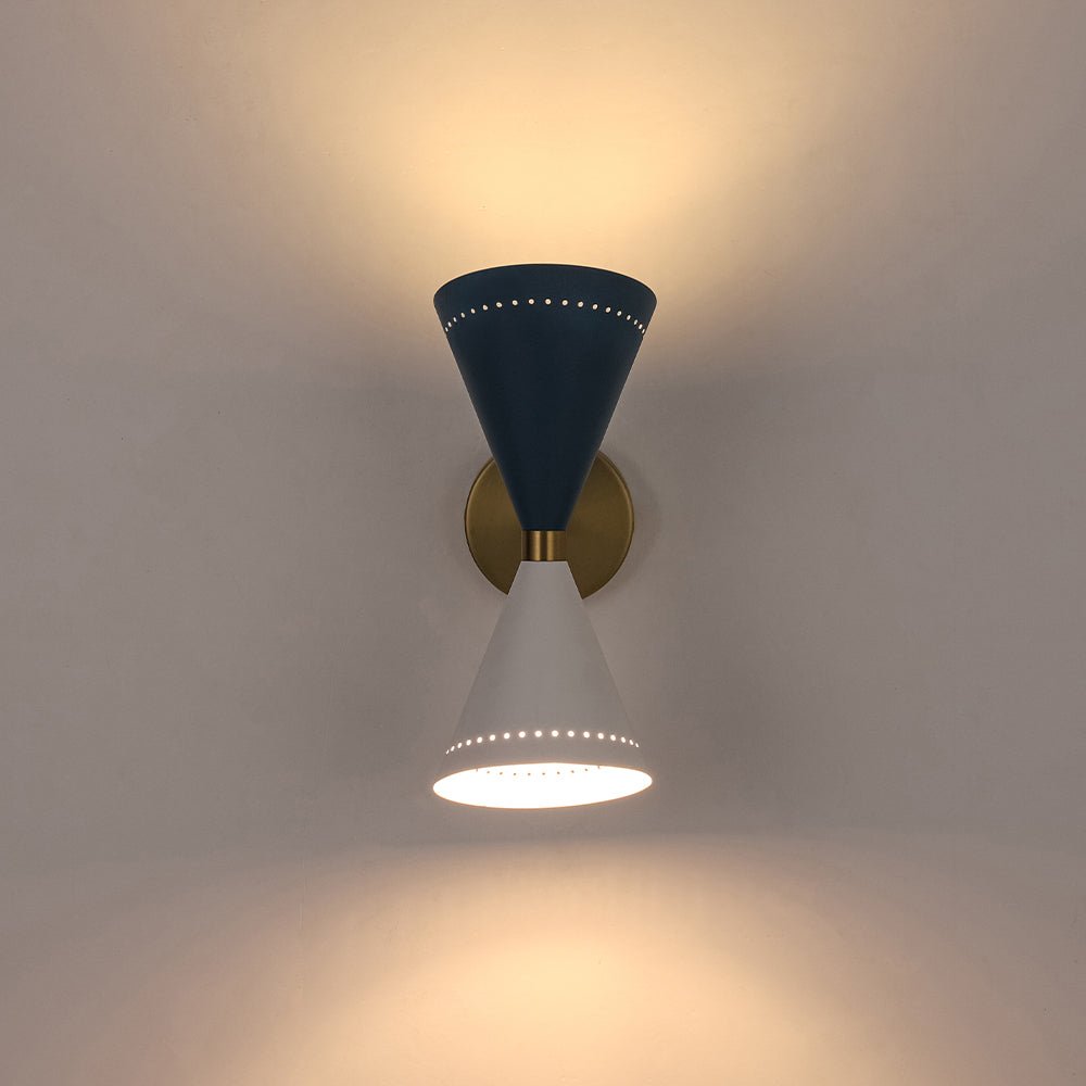 Alvuvox Art Deco Up Down Dual Metal Wall Sconce