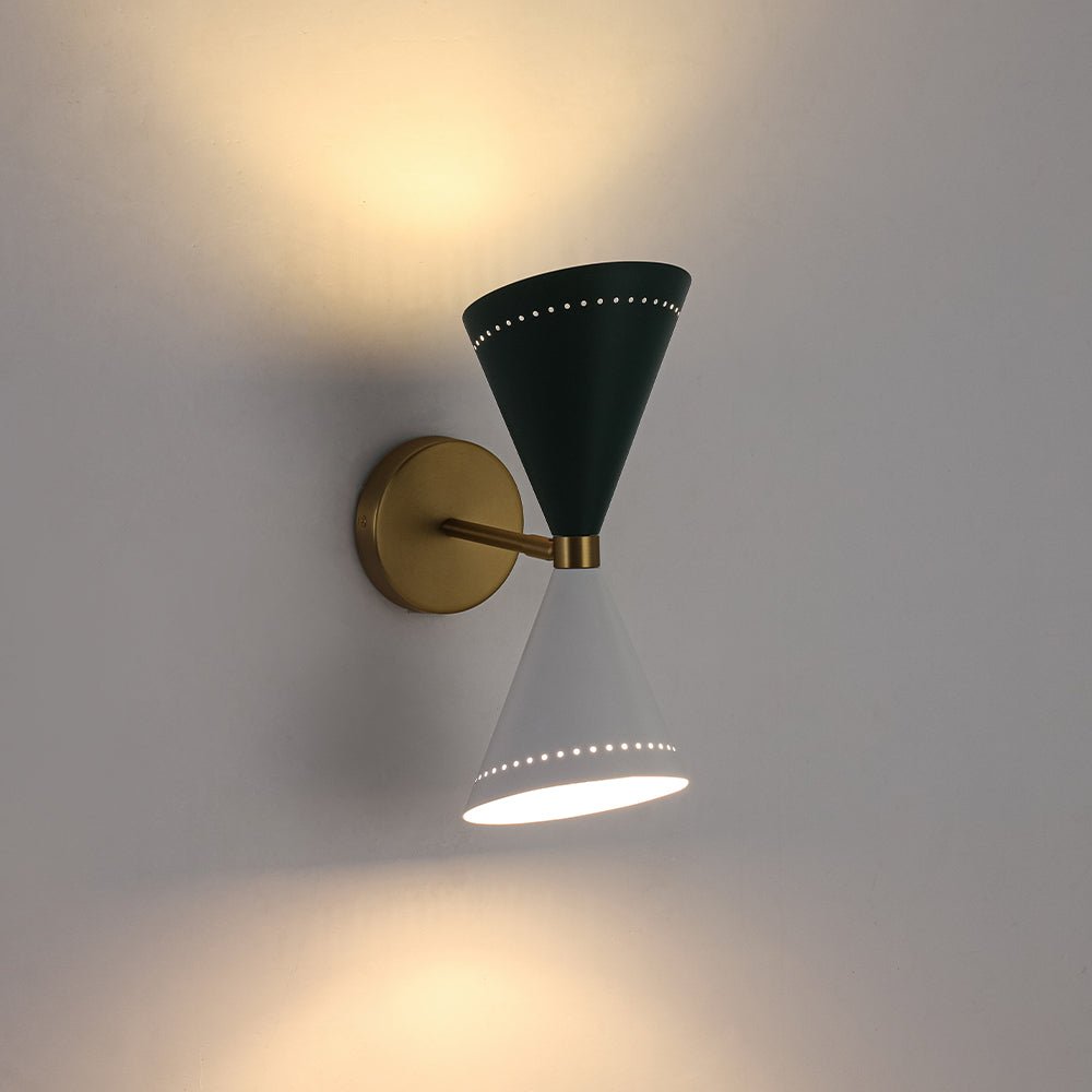 Alvuvox Art Deco Up Down Dual Metal Wall Sconce
