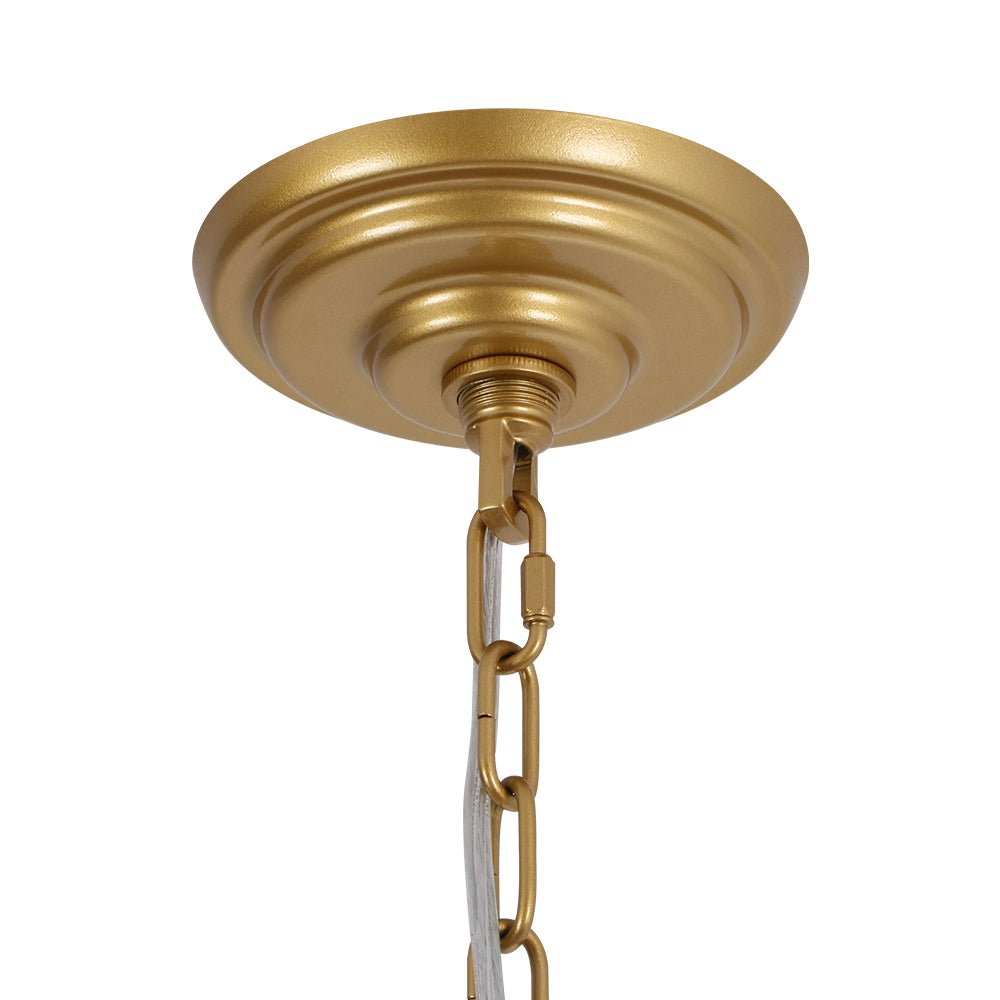 Fljotuvyt Art Deco Blossom Floral Metal Lantern Pendant Light