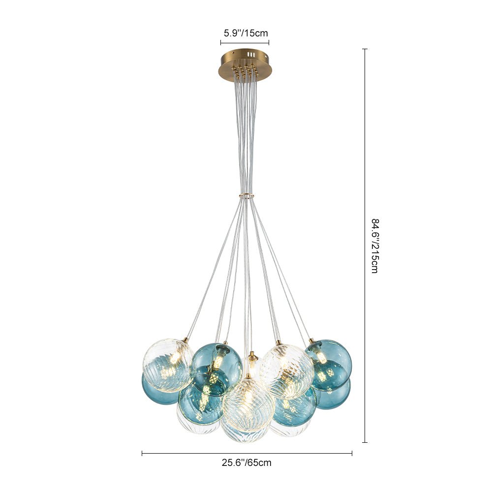 Waegnunix Deco Cluster Glass Chandelier