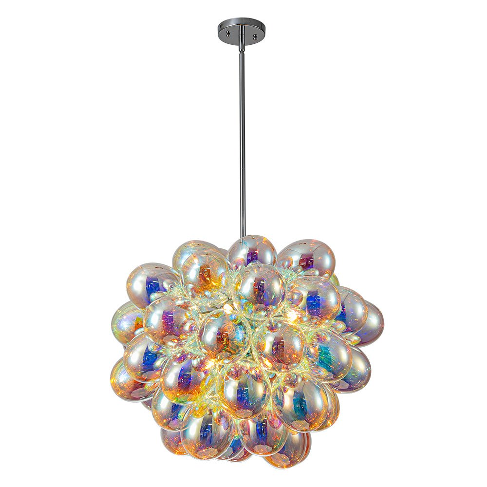 Ljomast Bauhaus Color Stained Cluster Glass Chandelier