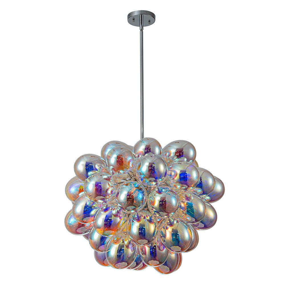 Ljomast Bauhaus Color Stained Cluster Glass Chandelier